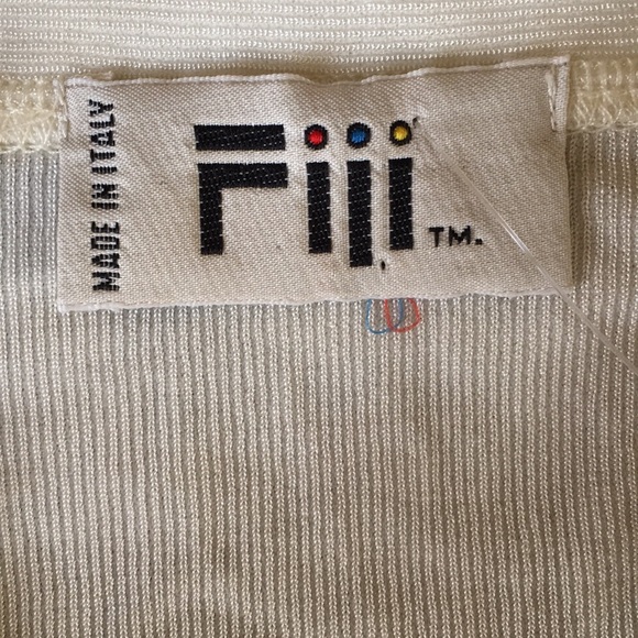 Fiii ITALY VINTAGE ZIP UP RAYON & NYLON XL POLO - Picture 3 of 4